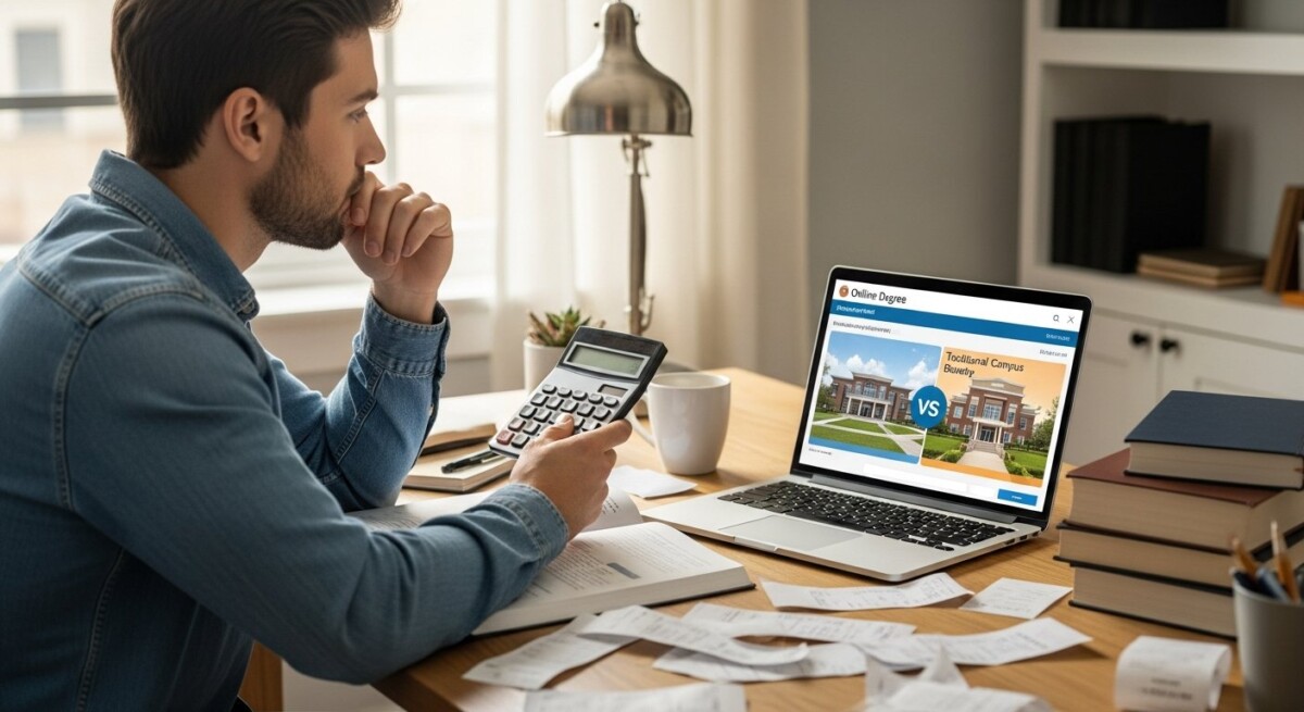 hidden costs of online vs on-campus degrees