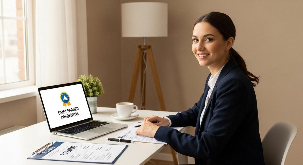 Resume building with online credentials